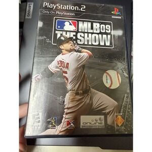 MLB 09 The Show Sony PlayStation 2 PS2 Game with Manual Dustin‎ Pedroia Cover